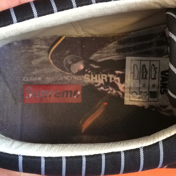 SUPREME x Comme Dès Garçon VANS size 12 - Picture 3 of 8